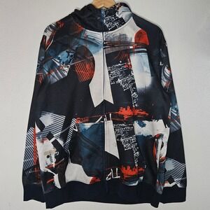 Oakley Graphic‎ Abstract Art Print Full Zip Hoodie